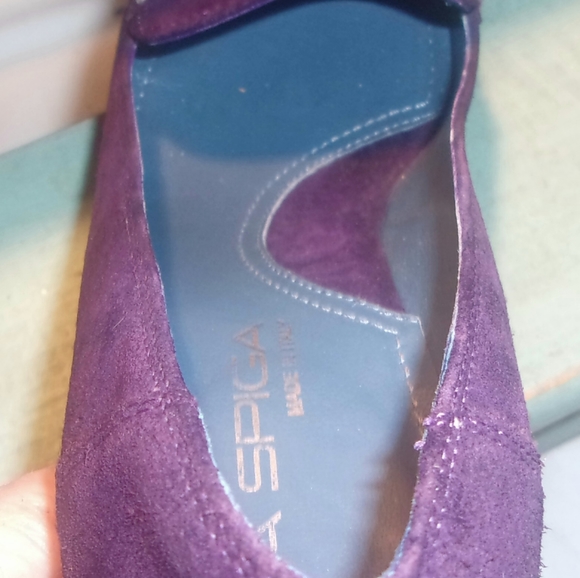 VIA SPIGA | ✨🪻NICE ✨ Purple Suede Squared-Toe 3" Heels | Size 6 M - Picture 11 of 14